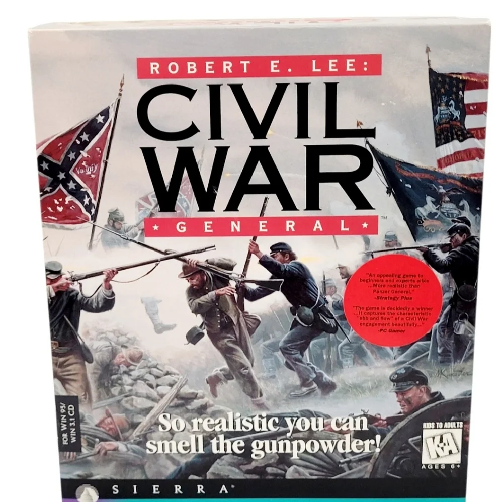 Robert E. Lee Civil War General (1996, PC CD-ROM) WIN 95/WIN 3.1 Sierra Big Box